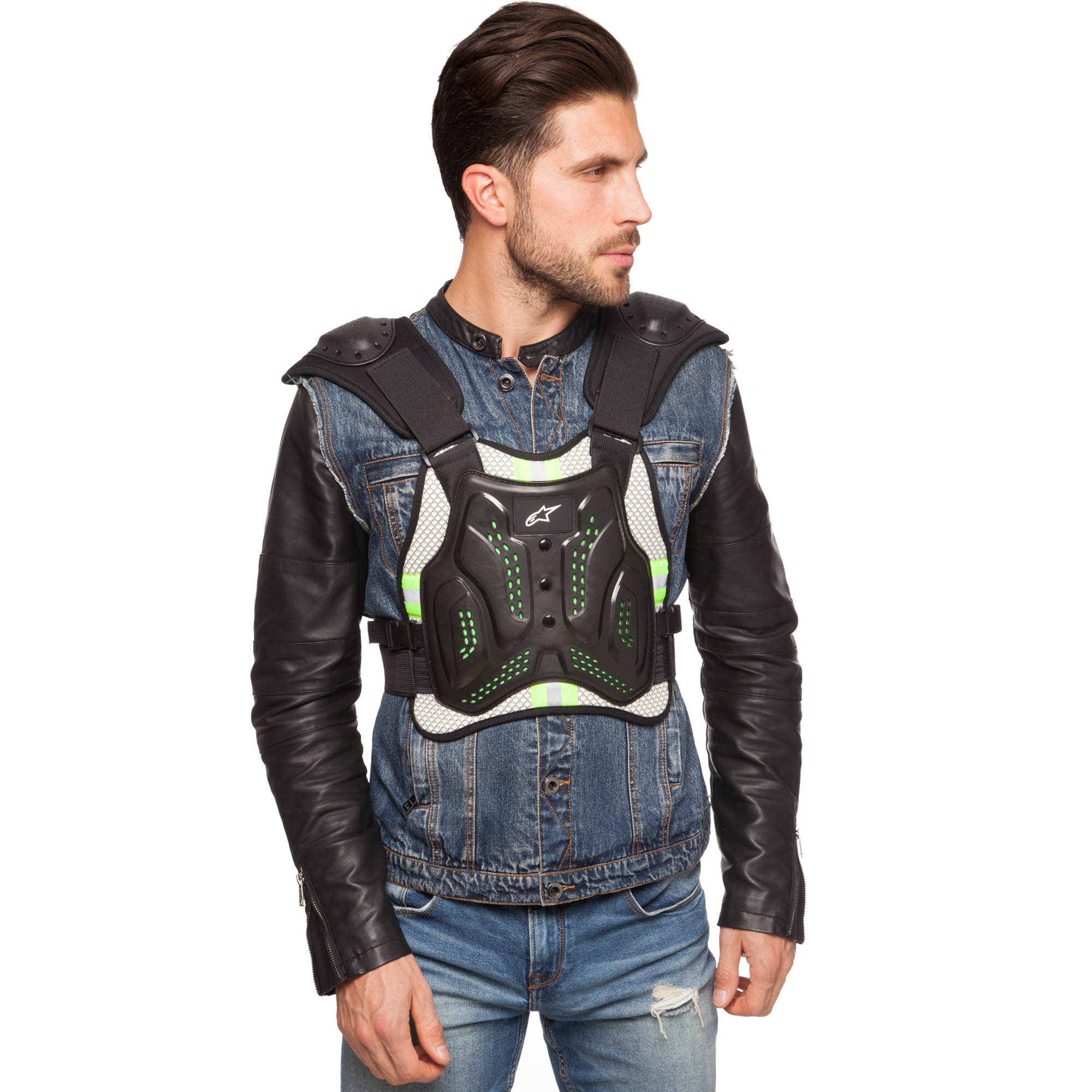 Мотопанцир для захисту спини та грудей Alpinestar M-XL чорний