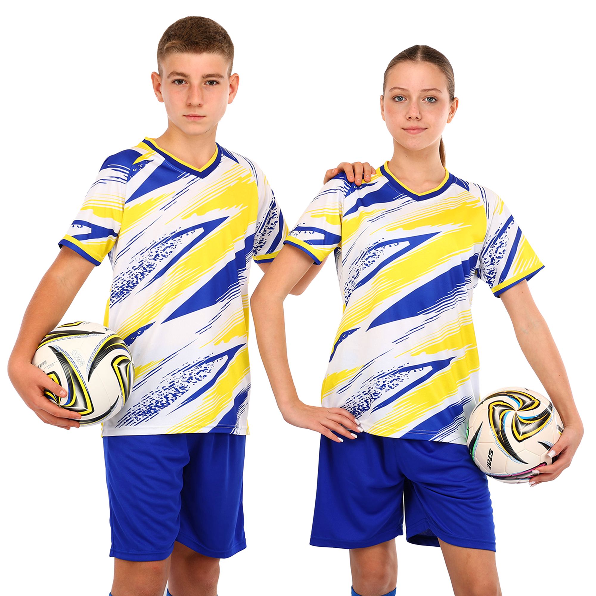 Форма футбольна дитяча комплект футболка та шорти SP-Sport 22-M кольори в асортименті